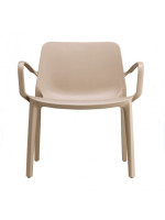 GINEVRA LOUNGE Sillón en tecnopolímero elección de colores para el hogar jardín bar restaurantes escuelas y bibliotecas