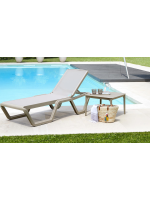 ARGO tavolino 60x60 impilabile in tecnopolimero scelta colore per esterno giardino terrazzi chalet piscine
