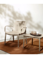 ARGO Stapelbarer Couchtisch aus Technopolymer 60 x 60 cm Farbe wählbar für Außenbereich Garten Terrasse Chalet Schwimmbad