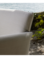 BREZZA SOFA divano in tessuto sfoderabile e gambe in acciaio scelta colore per esterno e interno