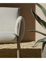 BREZZA SOFA en tejido desenfundable y patas de acero color a elegir para exterior e interior