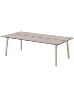 BREZZA tavolino 110x55 gambe in acciaio e piano in stratificato o cemento scelta colore per interno e esterno