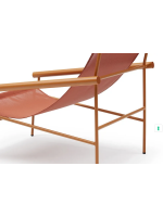 DRESS CODE BASIC fauteuil chaise longue avec structure en acier mat et revêtement en tissu respirant choix de couleur extérieure