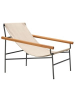 DRESS CODE SMART Sillón tumbona estructura de acero mate y tapizado de tejido transpirable elección de color exterior