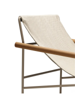 DRESS CODE SMART Sillón tumbona estructura de acero mate y tapizado de tejido transpirable elección de color exterior