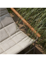 DRESS CODE GLAM fauteuil chaise longue avec structure en acier mat et revêtement en tissu respirant choix de couleur extérieure