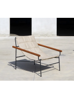 DRESS CODE GLAM armchair deckchair matt steel frame and breathable fabric cover choice of outdoor colour