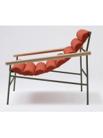 DRESS CODE FASHION fauteuil chaise longue avec structure en acier mat et revêtement en tissu respirant choix de couleur