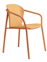 FINN METALL WOOD Silla con reposabrazos de diseño para el hogar o el hotel suministros para bares y refrigerios