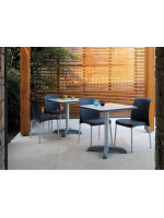 JENNY anodized aluminum and technopolymer chair color choice for kitchen garden bar restaurants schools libraries