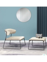 LISA LOUNGE poltrona scelta colore in velluto e gambe in acciaio verniciato design