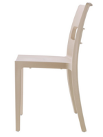 SAI Chaise en technopolymère au choix de couleur empilable pour l'intérieur ou l'extérieur