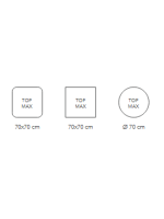 ATOMO BASIS 3 BEINE aus Stahl und Aluminium für eine maximale Höhe von 70 cm für Bars Chalets Restaurants und Eisdielen