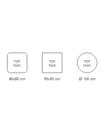 ATOMO BASIS 4 BEINE aus Stahl und Aluminium für eine maximale Höhe von 70 cm für Bars Chalets Restaurants und Eisdielen