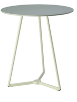 ATOMO 3 beiniger Tisch aus Stahl und Aluminium und 60 oder 70 cm Tischplatte Bar Chalet Restaurants Eisdielen