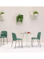 ATOMO tavolo 3 gambe in acciaio e alluminio e piano 60 o 70 cm bar chalet ristoranti gelaterie