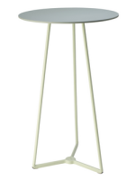 ATOMO Stehtisch h 110 cm 3 beinen aus Stahl und Aluminium und 60 oder 70 cm Tischplatte Bar Chalet Restaurants Eisdielen