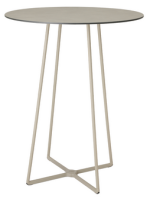 ATOMO Stehtisch h 110 cm 3 beinen aus Stahl und Aluminium und 60 oder 70 cm Tischplatte Bar Chalet Restaurants Eisdielen