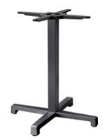 CROSS Base h 73 en acier galvanisé peint couleur au choix pour plateau de table bar chalet restaurants glaciers