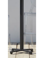 CROSS h 109 base in painted galvanized steel choice of color for table top bar chalet restaurants ice cream shops