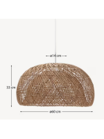 AFRICA lampshade for pendant lamp Ø 60 cm in natural fiber