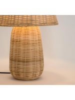 LOIRA lampe de table en rotin naturel