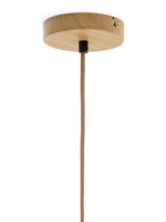 ACCESSORIO supporto per plafoniere in acciaio con finitura color legno