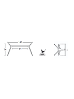 METROPOLIS XL TABLE tischplatte 200x100 cm aus Laminat und Stahlgestell in der Farbe nach Wahl
