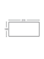 METROPOLIS XL TABLE tischplatte 200x100 cm aus Laminat und Stahlgestell in der Farbe nach Wahl