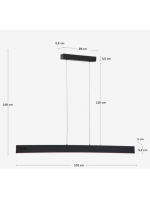 LABUA LED suspension lamp in aluminum color choice