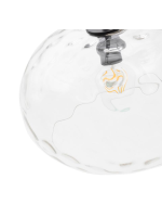 AMOSA lampe suspendue en verre transparent avec finition texturée