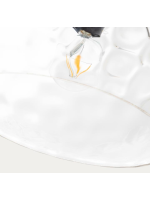 AMOSA lampe suspendue en verre transparent avec finition texturée