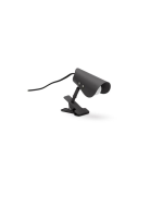 BRICCET Petite lampe avec pince en métal choix de couleur pour la décoration intérieure