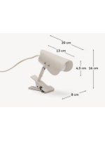 BRICCET Small lamp with metal clamp choice of home design color