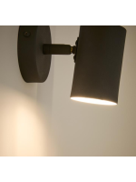 HERMES Lámpara de pared de metal beige o negro diseño de hogar