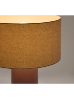 CENTUS in lilac ceramic and beige cotton table lamp