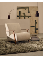 RODI lustre avec abat-jour en bois avec finition noire