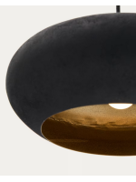 AMERICA Lampe à suspension Ø 30 cm en métal noir