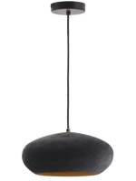 AMERICA Lampe à suspension Ø 30 cm en métal noir