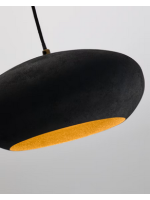 AMERICA Lampe à suspension Ø 30 cm en métal noir