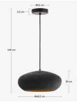 FLIP Pendelleuchte Ø 30 cm aus Weiß Metall