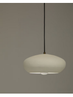 FLIP suspension lamp Ø 30 cm in white metal