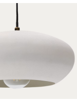 FLIP Lámpara de suspensión Ø 30 cm en metal blanco