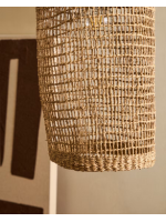 YUL lampshade for suspension lamp in hand-woven natural fiber