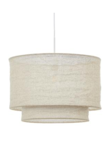 ROMEO Pantalla de lámpara colgante de lino beige Ø 40 cm