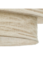 ROMEO Pantalla de lámpara colgante de lino beige Ø 40 cm
