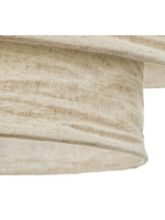 BIGBANG paralume per lampada a sospensione in lino beige Ø 60 cm