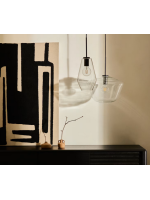 LELLA Lámpara colgante de cristal transparente