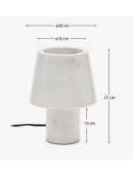 ALEMANA in marble table lamp
