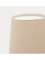 QUICK lampadaire en métal noir avec abat jour en tissu